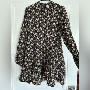 Pink Lily Black High Neck Mini Dress